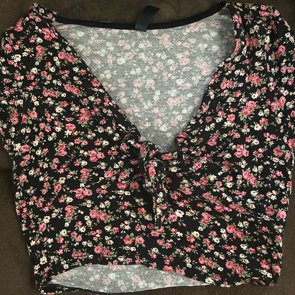 Cropped Floral Top